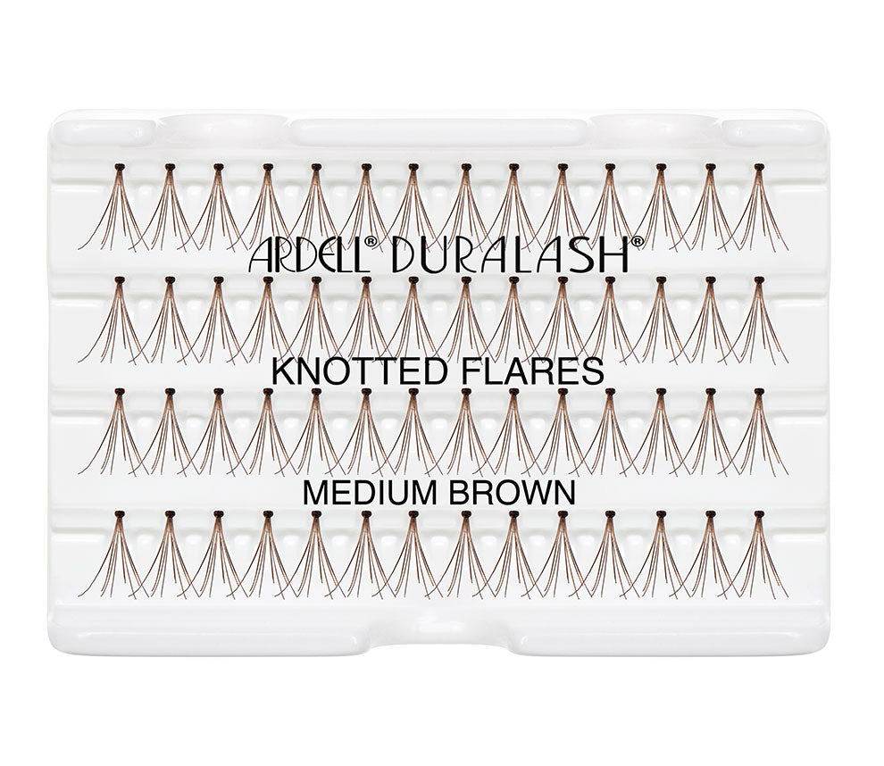 Ardell Knotted Individuals - Medium (Brown) faux lashes labelled in inner plastic packaging