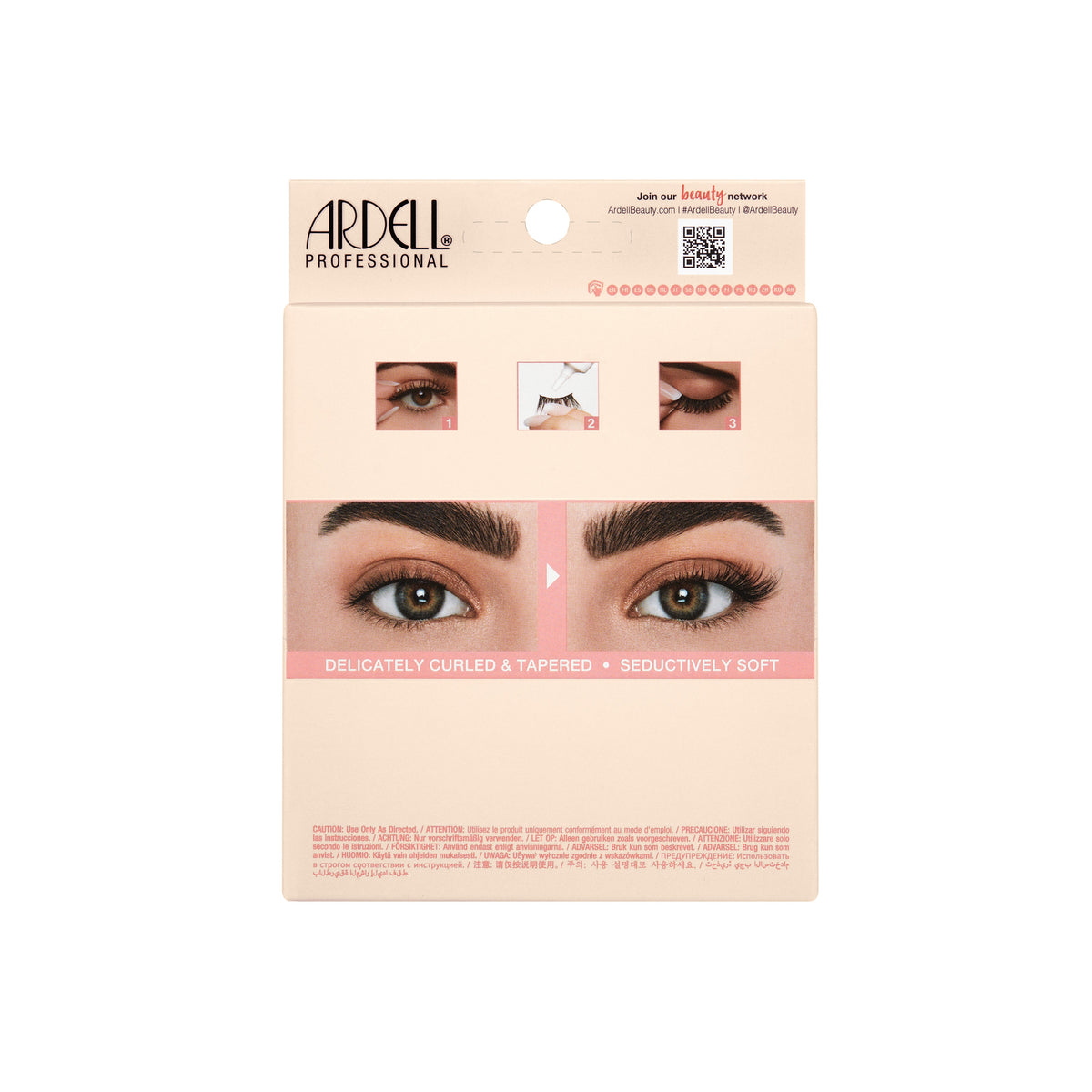 Back side of Half Naked 434, 5 pack Floating lashes packaging