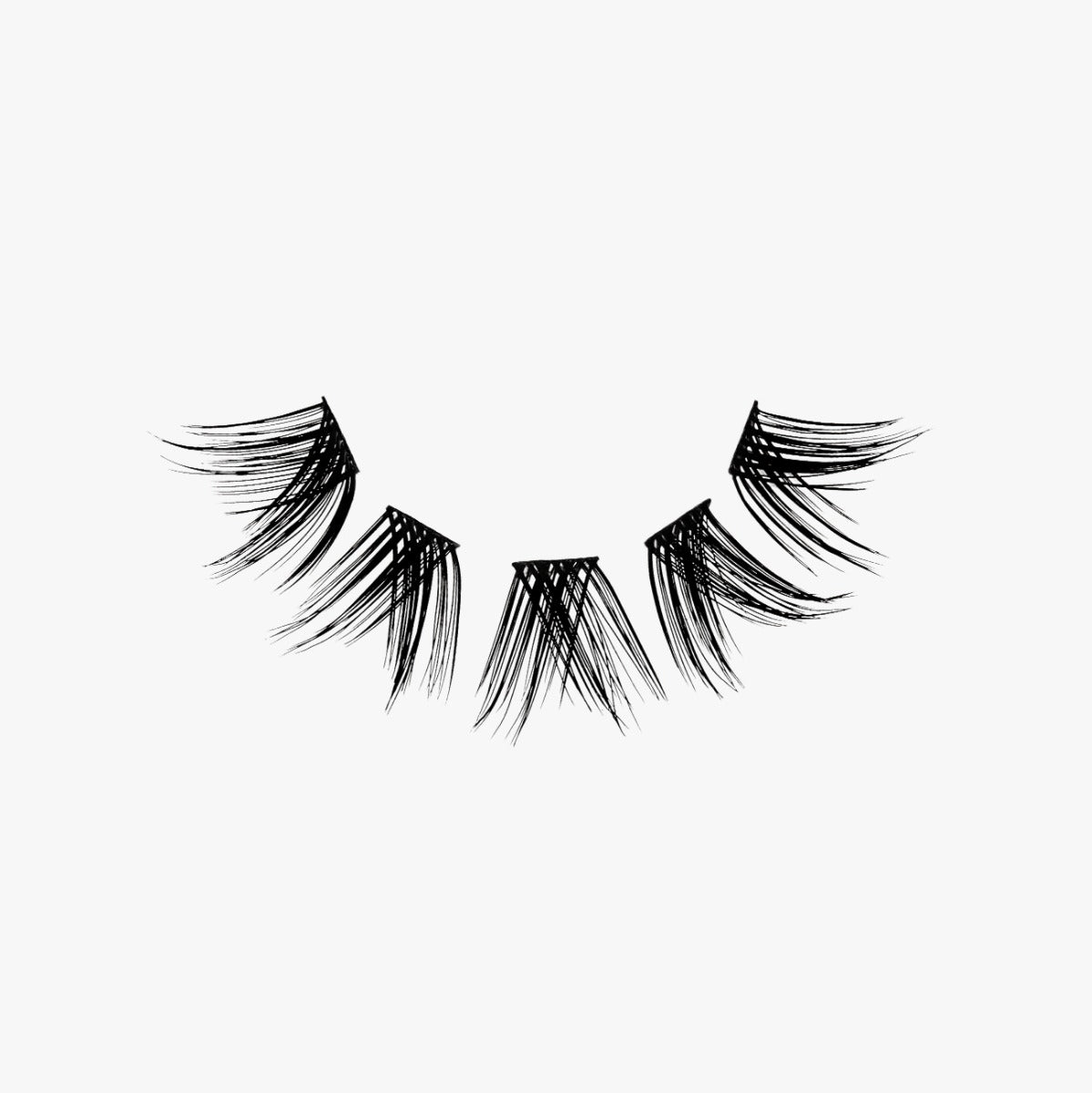 Seamless Underlash Extensions Modern Wing 32 underlash extensions arranged from left to right
