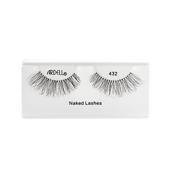 Wispy and natural Ardell Naked Lashes 432, perfect for everyday wear with a comfortable, flexible band.