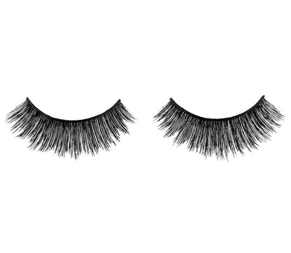 A single pair of Ardell Double Up 205 outside its packaging isolated in white background
