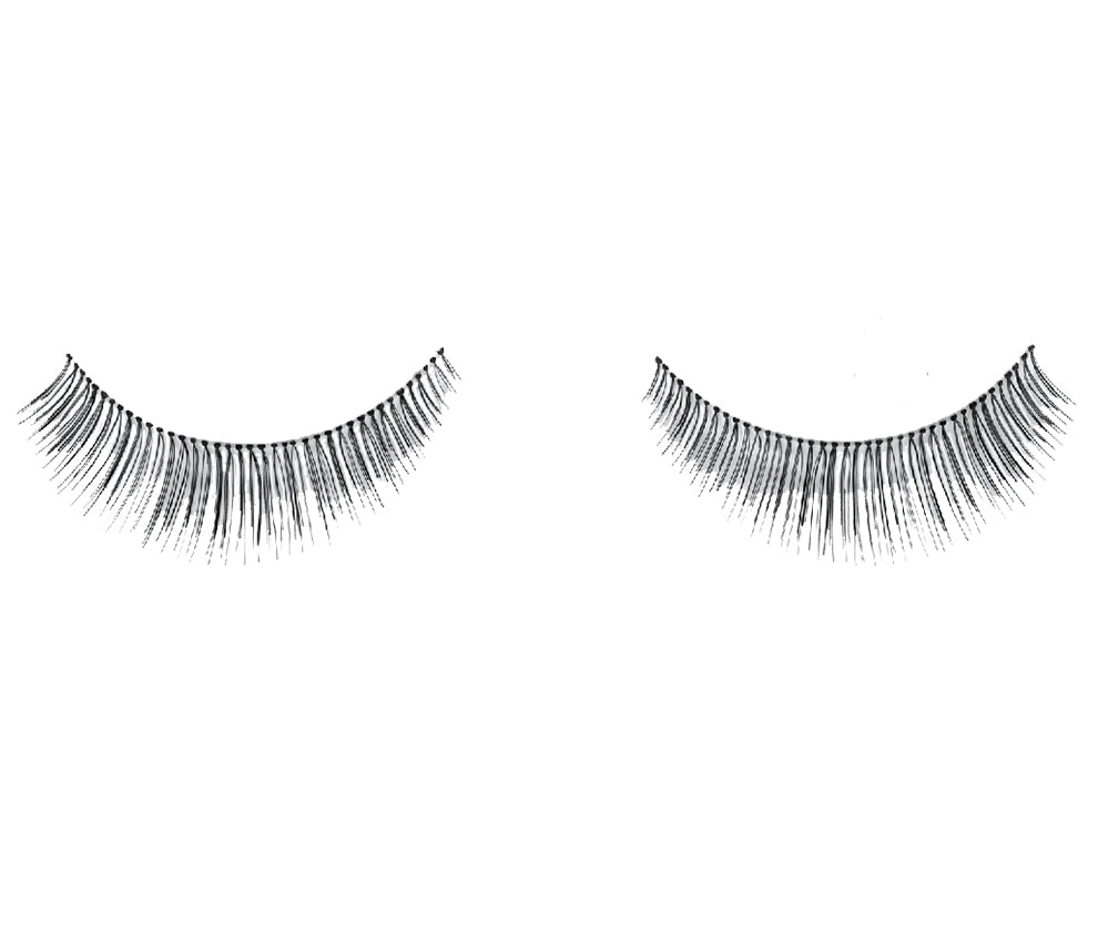 A single pair of Ardell Natural Variety in 109 showing its round lash style & mid-length lash