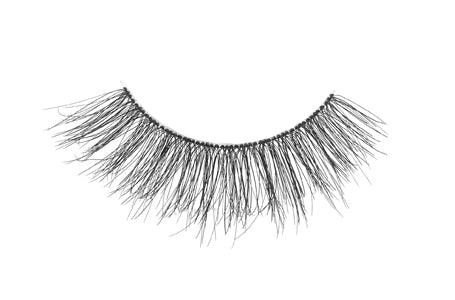 Close-up of an Ardell Naked Lash 427 false lash for the right eye with longer length & extra fullness