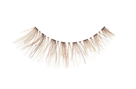 A close-up shot of Ardell Demi Wispies in Brown color showing its medium volume, medium length & demi lash style