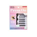 Front of Ardell Press-On Wispies Natural Lashes, iconic crisscross pattern with natural volume.
