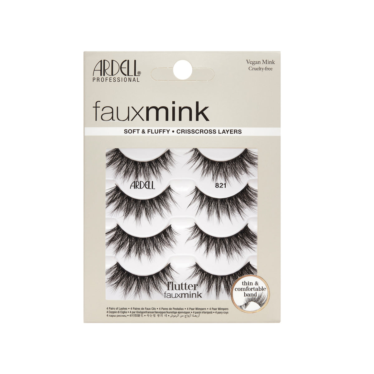 Fauxmink Flutter 821 4 Pack Front