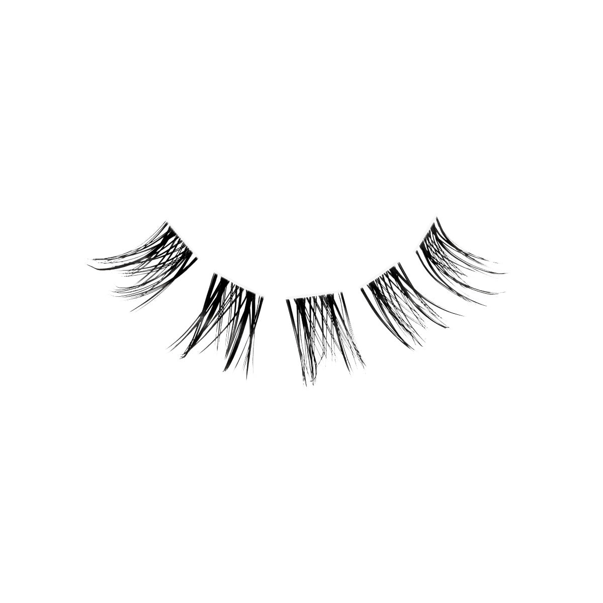 5 piecesof Naked Clusters 421 false lash clusters arranged to show shape and profile