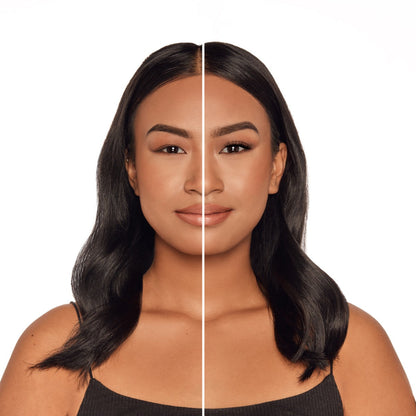 Seamless Underlash Extensions Fauxmink D Curl 32 ct on model with monolid eyes