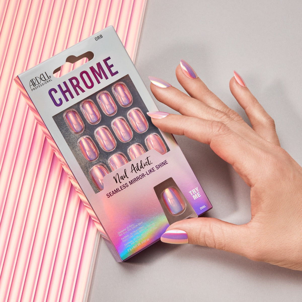 Stylized image of Ardell Nail Addict Chrome Orb