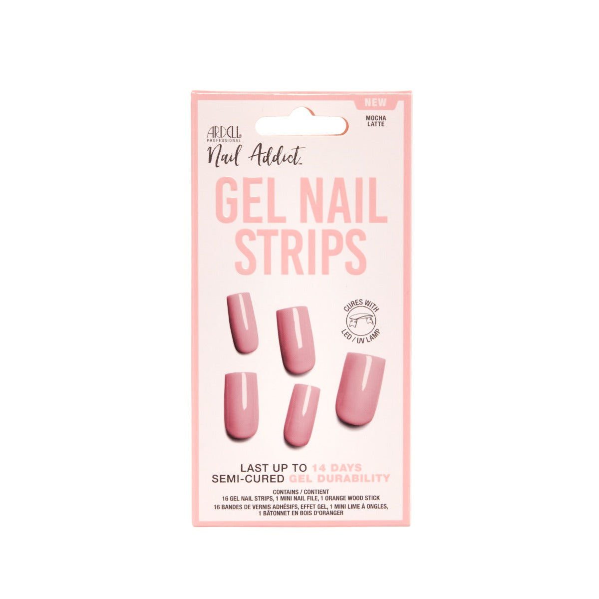 Sealed wall-hooked ready box from Ardell Nail Addict collection