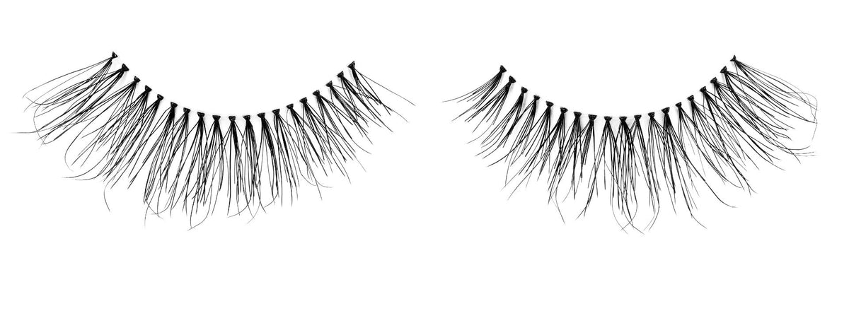 Ardell Naked Lashes 432 featuring a winged shape, medium volume fibers in different lengths