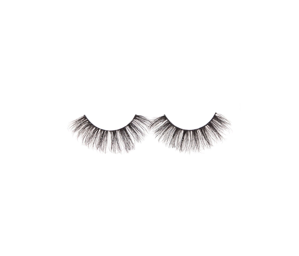 Ardell's Ecolashes 455 with multi-layered strand, medium volume, medium length and rounded shape lashes