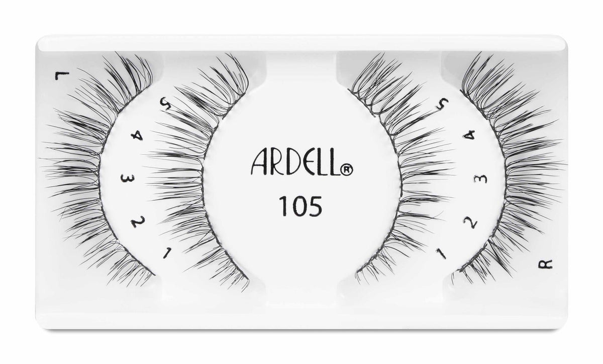 2 Pairs of Ardell,X-tended Wear #105 false rounded lash for eye opening effect