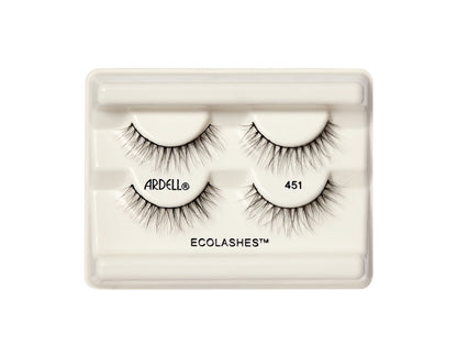 Two pairs of Ardell Eco Lashes 451 out side of packaging
