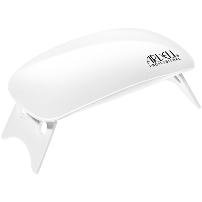 Ardell Nail Addict UV/LED Gel Lamp – Packaging showing lamp features and benefits.