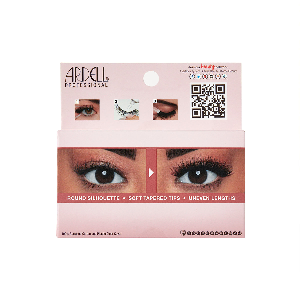 1 pair of lashes in back of packaging