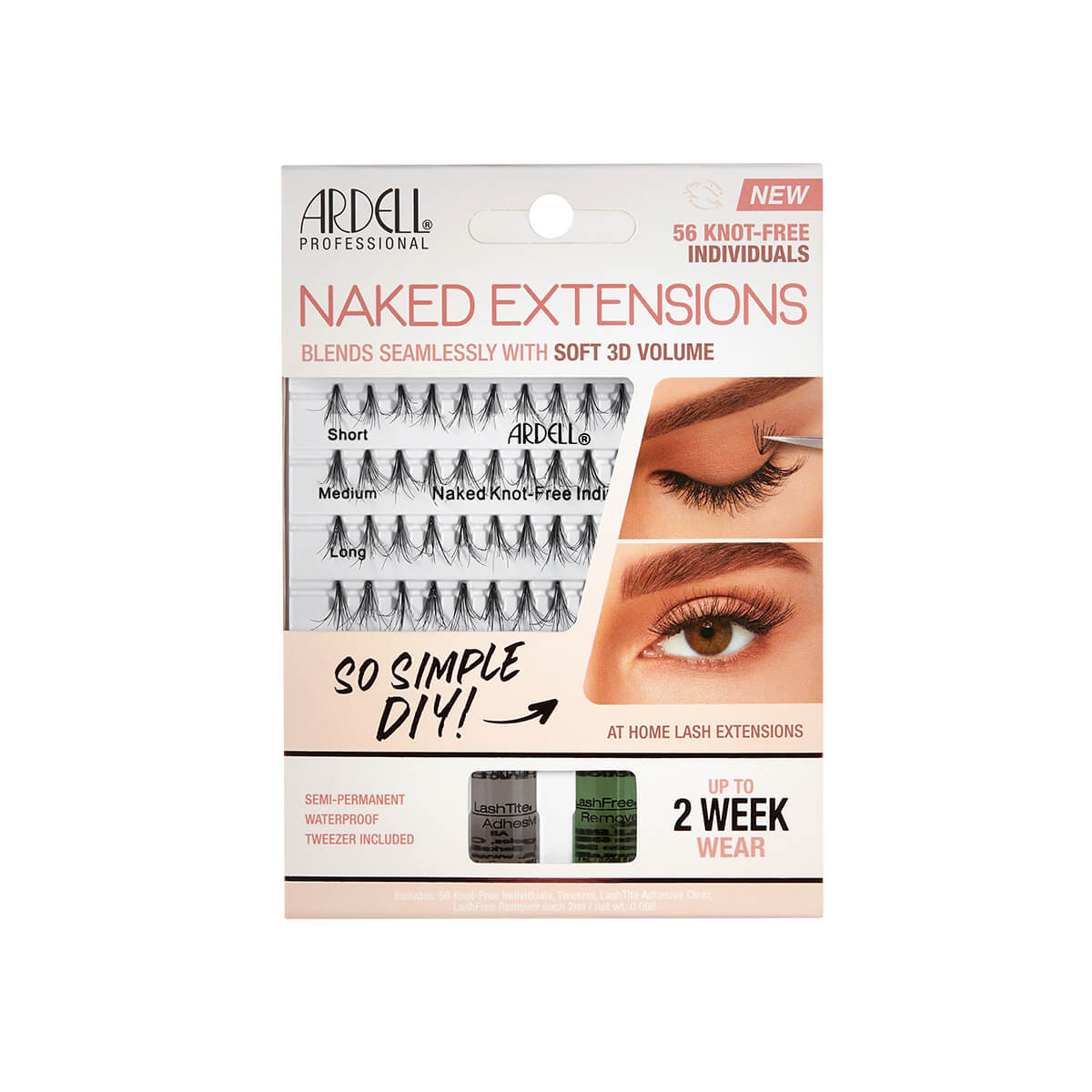 Lashes in packaging