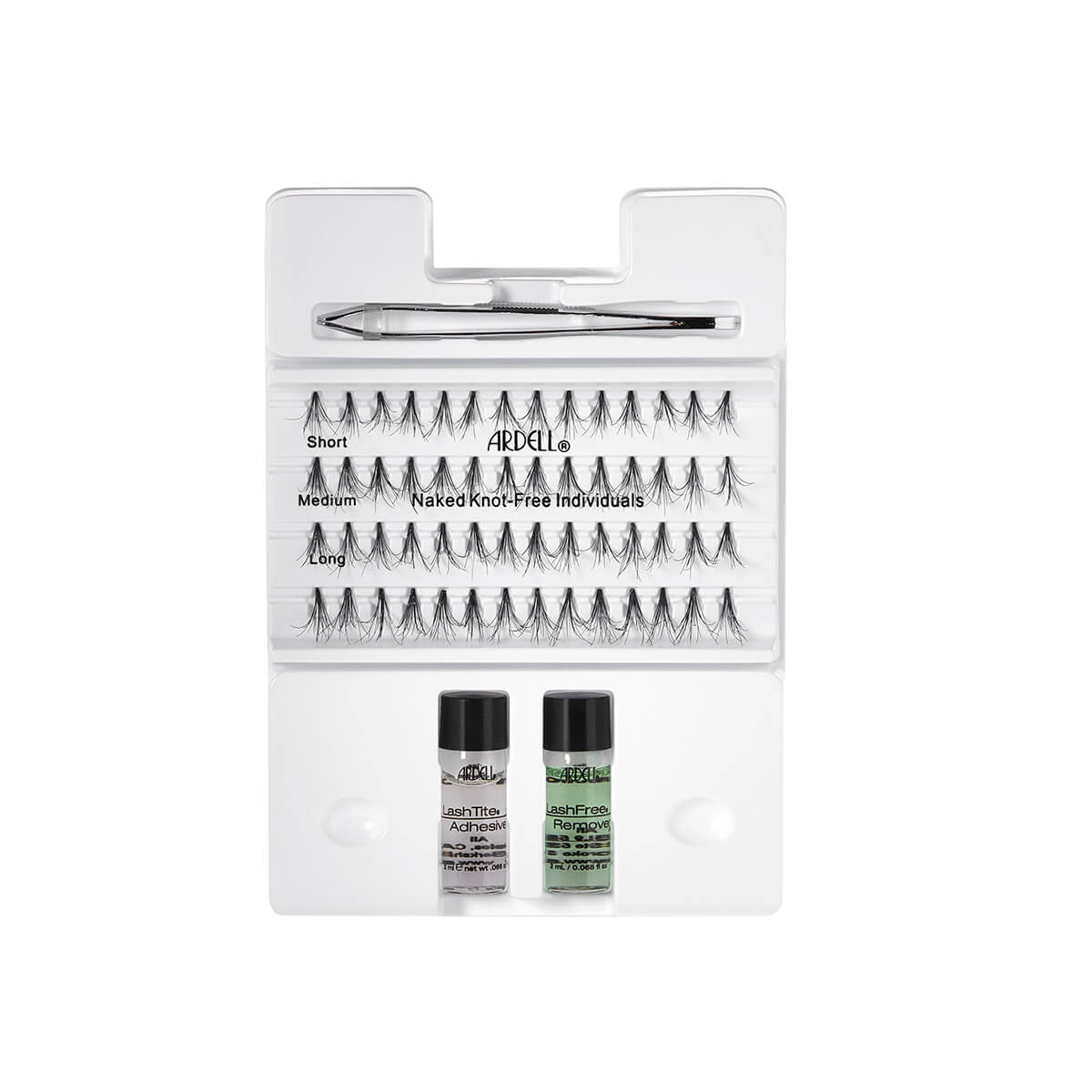 Lashes on tray